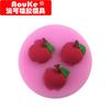 DIY3 Molde de silicona líquida de manzana molde para pastel de fondant para hornear E184