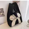 Bolso Tote Nuevo de Moda con Lindo Diseño de Animal, Bolso de Mano Versátil para Mujer, Estilo Coreano y Japonés, Bolso de Punto para Exteriores para Damas