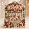 Pintura de Perlas Navideñas DIY Espejo Decorativo Adorno de Decoración para el Ambiente Festivo Fabricante Mayorista de Regalos Festivos Transfronterizos