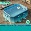 Jiami Piscina Infantil Engrosada Doméstica con Soporte No Inflable Exterior Plegable Engrosada Tobogán para Bebé Piscina Familiar