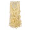 Set de 8 piezas de cabello con tarjeta europea y americana para comercio exterior, 17 tarjetas, pieza de peluca de cabello rizado grande, traje de fibra química para mujer, extensión de peluca de cabello largo lacio