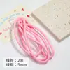 Paracord Colorido Semi-Acabado Bolsa com Nó Romano Pendurada Corda Trançada Artesanal DIY Pingente com Contas Acessórios de Joia Material