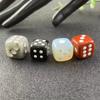 El Juego de Mesa Artesanal más Vendido de Amazon, Personalizado y Creativo, Cubos de Dados de Cristal Cuadrados de 15 mm Tallados con Puntos