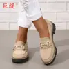 Juti En Stock 2026 Nuevo Resorte Comercio Exterior Talla Grande Suela Gruesa Zapatos de Mujer, Mocasines de Moda y Cómodos para Mujer
