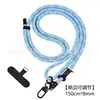 Lanyard para colgar en el cuello del teléfono móvil se puede llevar cruzado anticaída universal con clip trasero funda tejida para teléfono móvil lanyard en stock al por mayor