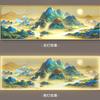 Milhares de Milhas de Rios e Montanhas Pintura Decorativa para Sala de Estar Novo Estilo Chinês Pintura para Pendurar na Parede Atrás do Sofá Paisagem Atmosférica Mural Estéreo Luminoso