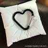 Aleación de Aluminio Forma de Corazón Clip de Resorte Mochila Gancho para Exteriores Llavero Colorido Colgante DIY Cadena para Teléfono Clip de Resorte