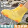 Cubrezapatos de Lluvia Originales para Niños, Antideslizantes, para Niños y Niñas, Estudiantes de Primaria, Engrosados, Resistentes al Desgaste, Portátiles, Cubrezapatos Impermeables