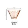 Tazón de Helado Estilo Japonés de una Bola Transparente Boca Ancha Forma de Cono para Pudín Yogurt Postre Vaso Pequeño Ins