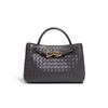 Bolso Horizontal de Lujo Ligero y Alta Calidad para Mujer, Bolso Tote de Mano Totalmente Tejido a Mano, Bolso Bandolera para Viajero, Bolso Cuadrado Pequeño