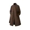 Abrigo Largo de Hombre Otoño/Invierno 2026, Debajo de la Rodilla, Acolchado, Cuello Alto, Con Cinturón, Abrigo de Lana para Hombre, Chaqueta Trench Estilo Coreano para Hombre