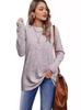 2024 Otoño e Invierno Transfronterizo Europa y América Amazon AliExpress U Cuello Redondo Pit Chaqueta de Color Sólido Manga Larga T