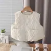 Chaleco para niña, ropa de invierno, estilo fino de otoño/invierno para niños, nuevo y moderno, cálido y cómodo, chaleco acolchado para bebés, disponible para venta al por mayor y dropshipping