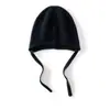 Nuevo gorro de punto para otoño e invierno con borde acanalado, 100% cachemira pura, gorro cálido, gorro de copa redonda