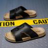 Chinelo Novo Masculino Verão Uso Externo Moda Sensação de Merda Sandálias Lazer ao Ar Livre Tendência Chinelos de Praia Atacado