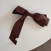 Horquilla con diseño de lazo de cinta unilateral, exquisita perla, clip de resorte, clip superior, accesorios para el cabello, estilo nuevo y avanzado