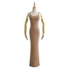 Vestido de primavera nuevo de estilo europeo y americano con tirantes finos y color liso, versión pequeña, S14181