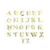 Accesorios para Manicura de Aleación Transfronterizos Japoneses Simples Micro-Set Super Brillante Metal 26 Letras Inglesas Set Pegatina para Uñas Diamante