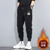 Pantalones jogger de pana gruesa con forro polar para hombre, de nueva tendencia para primavera, otoño e invierno, corte holgado, pantalones casuales tipo harén deportivos