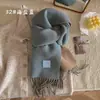 Bufanda nueva de mezcla de lana, bufanda de color liso para mujer para invierno, bufanda tejida cálida de longitud media, calentador de cuello, venta al por mayor para ventas transfronterizas
