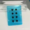 Cristal Templado para Gaming Universal Puntos Pequeños Negro y Blanco Letra Vidrio de Aluminio Alto Pegatinas para Pies de Ratón en Varios Estilos