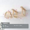 Árbol para Gatos de Pared DIY Marco de Escalada para Gatos Montado en Pared Rascador para Gatos Montado en Pared Plataforma de Salto para Gatos Estante para Gatos de Madera Maciza Cama para Gatos Integrada