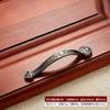 Tirador antiguo de estilo europeo, de aleación de zinc, de bronce rojo antiguo verde, para puerta de armario, cajón, armario, 96 unidades