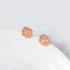 Brincos Quadrados de Prata de Lei S925 Nalan com Gravação de Linhas, Requintados e Simples, Brincos de Design de Nicho Estilo Ins M08329