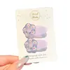 Pinza para el pelo de pelo de conejo color gelatina para niños, flequillo lateral y cabello suelto, pasador no dañino, pinza de pico de pato para la parte trasera de la cabeza de las niñas, accesorio para el cabello