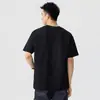 Camiseta de Manga Curta com Textura Fosca para Homem 2026 Verão Novo Estilo Design de Bordado com Letras Top Solto e Versátil