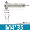 Tornillos de Acero Inoxidable 304 Biselados de Cabeza Hexagonal con Vaso Pernos Cabeza Plana Redonda Borde Biselado Accesorios para Muebles Tornillos M3M4M6