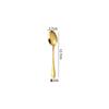 Cuchillo Occidental, Tenedor y Cuchara 1010 Oro Acero Inoxidable Vajilla Cuchara para Remover Café Pala para Pastel Juego de Cuchillo y Tenedor para Bistec de Hotel
