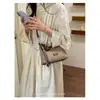 Bolso vintage de gran capacidad transfronterizo para mujer, nuevo bolso cruzado casual versátil de otoño 2026, bolso de hombro de lona para debajo del brazo
