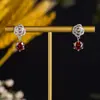 Novos Brincos Longos de Zircônia Colorida com Microincrustação de Luxo para Mulheres, Primavera 2026, Agulha de Prata S925, Moda Versátil Tendência