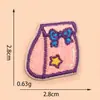 Nueva Serie de Dibujos Animados Mini Pegatinas de Tela Bordado DIY Accesorios de Ropa Decoración Mochila Escolar Infantil Decorativa Estilo Pegamento Caliente