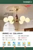 Candelabro vintage estilo francés de frijol mágico para sala de estar, luminaria nueva de alta gama retro americana de madera maciza para dormitorio y comedor