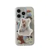 Capa de Celular New Year Red Rose Cute West Highland Apple 17Promax Adequada para 16Pro Sucção Magnética 15Pro/14
