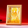 Marco de Fotos con Talismán de Bendición del Patriarca Taoísta, Adorno de Prosperidad para Sala de Estar, Decoración de Mesa para Entrada, Recuerdo, Artículo de Regalo para Casa Nueva