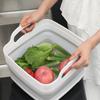 Fregadero Plegable Fregadero de Cocina Desagüe Cesta para Frutas y Verduras Cesta Plegable para Verduras