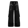 Pantalones cargo retro de corte recto