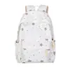 Mochila Escolar Estilo Coreano 2026 Verão Nicho Ins para Alunas do Ensino Fundamental, Ensino Médio, Alunos Universitários Estilo Floresta com Estampa de Estrelas