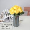 Flor de Imitación Rosa Europea Novia Boda Flor de Mano Ramo de Mesa Rosa 7 Letras a Mano Rosa Concubina Imperial