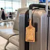 Etiqueta de identificación para bolsa de viaje de corcho, etiqueta de equipaje de corcho colorida, etiqueta de identificación de equipaje de material biodegradable personalizable