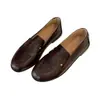 Sapatos femininos casuais de couro, estilo coreano, outono 2026, bico redondo, flat