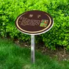 Placa de Introdução de Planta Placa de Árvore Parque Escolar Aço Inoxidável Haste de Inserção no Solo Placa de Informação de Plantio de Árvores Introdução de Árvore