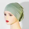 Sombrero Tubular Multicolor Anti-Pilling y Anti-Decoloración, Color Sólido, Algodón Puro, Algodón Mercerizado, Gorro Base, Pañuelo para la Cabeza de Algodón, Elástico y Transpirable para Mujer