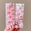 Goma para el pelo de dibujos animados de frutas de verano para niños y niñas, Cuerda para el pelo pequeña tipo 'chirrido', Accesorios para el pelo de alta elasticidad, Diadema