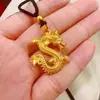 Vietnam banho de ouro areia ouro real moda masculina e feminina pingente de dragão elegante joias e-commerce ao vivo fornecimento de fábrica atacado