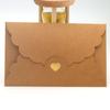 Envelope com logo de amor 11*17,5cm fivela de amor Envelope ocidental Convite em papel pérola Envelope de papel Kraft