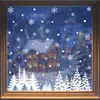 Pegatinas de Navidad Copos de Nieve Blancos Pegatinas Estáticas Atmósfera Navideña Creativa Puntos de Nieve Blancos Pegatinas de Cristal para Ventana Al por Mayor